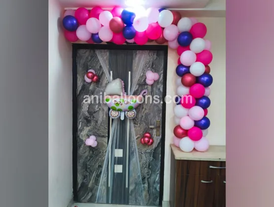 Baby Girl Welcome Gate Decor