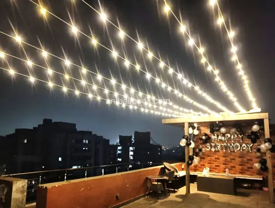 Terrace Birthday Balloon Decoration