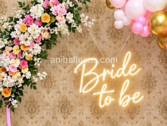 Pink Bride to Be Balloon Decoration