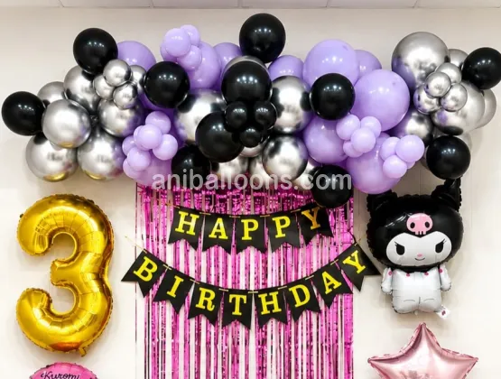 Kuromi Theme Decor