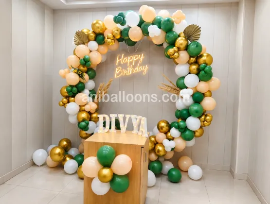 Pampas Grass Ring Decoration