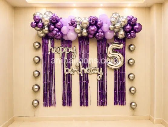 Purple Vibe Balloon Kids Decor
