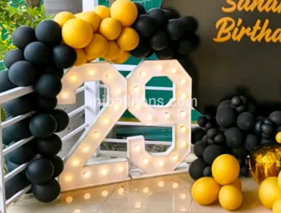 Birthday Balloon Flex Decoration