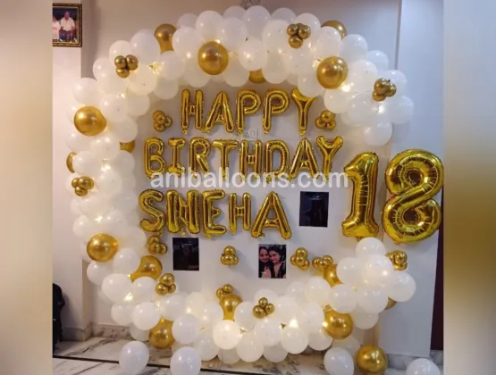Half Circle Birthday Decoration