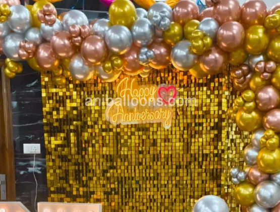 25th Anniversary Sequin Decoration