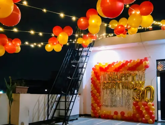 Birthday Surprise Terrace Decoration