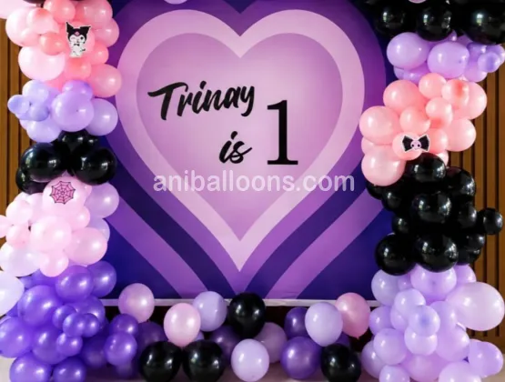 Kuromi Birthday Kids Decoration