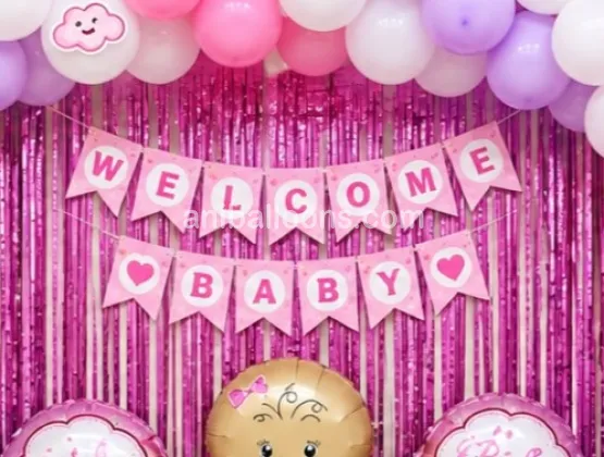 Welcome Girl Garland Decor