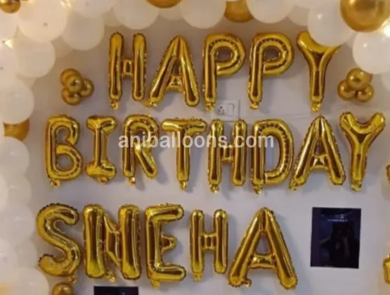 Half Circle Birthday Surprise Decoration