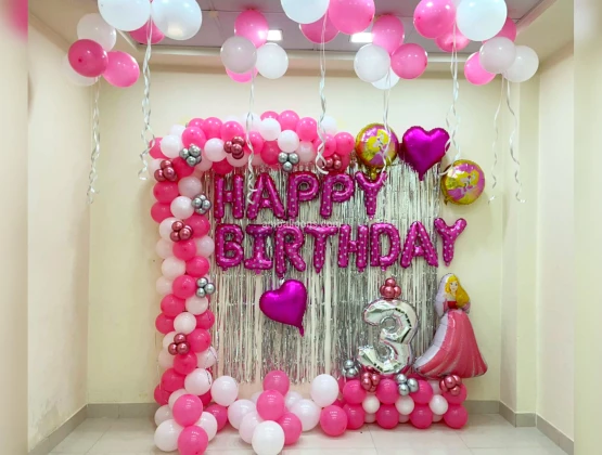 Probang HAPPY BIRTHDAY DECORATION SET OF 28 PCS 1 Pc Banner, 1 Number  Balloon, 2 Pcs