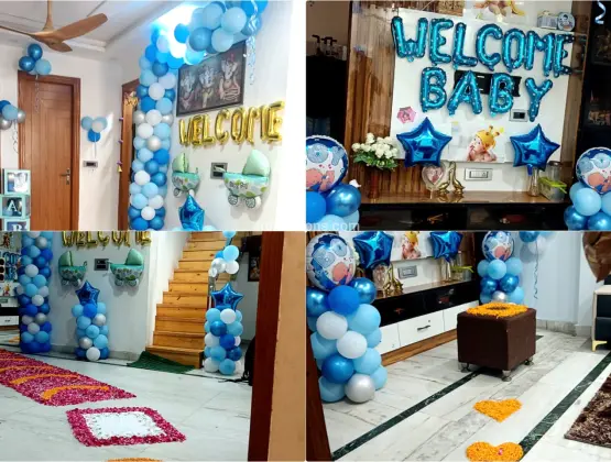 Royal Baby Boy Entry Decor