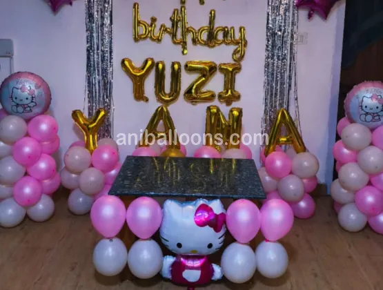 Kitty Birthday Pink Decoration