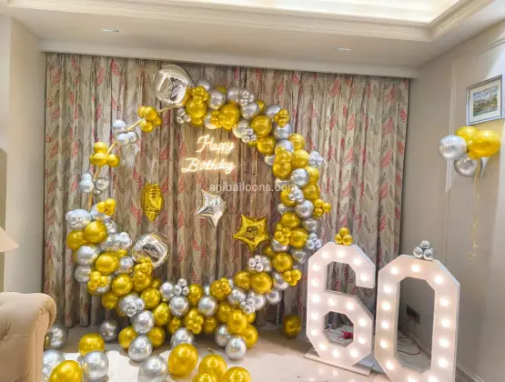 Golden  Silver Ring Decoration