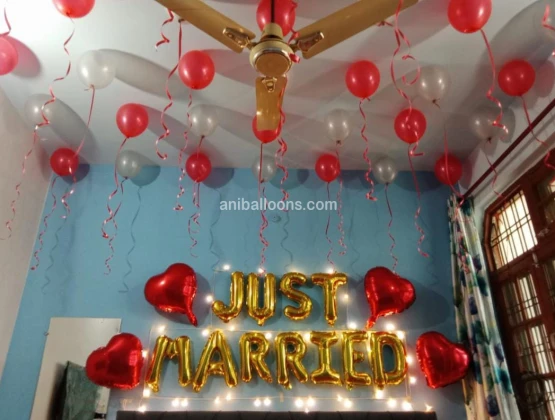 Just Married Love Decortions in delhi