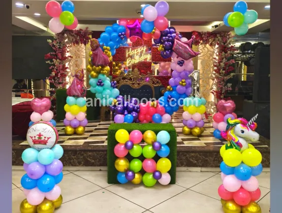 Princess Surprise Balloon Decor