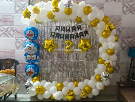 Kids Doraemon Balloons Decoration