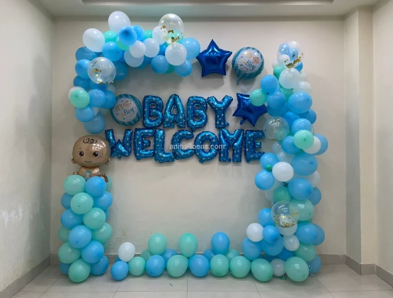 Welcome Baby Wonder Decorations  Blue Theme