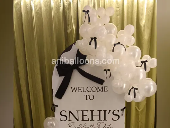 Bachelor White Flex Decoration