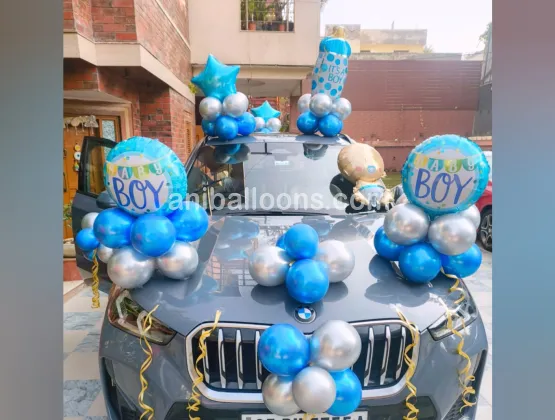 Newborn Boy Car Welcome Setup