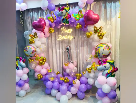Unicorn Birthday Balloon  Decor