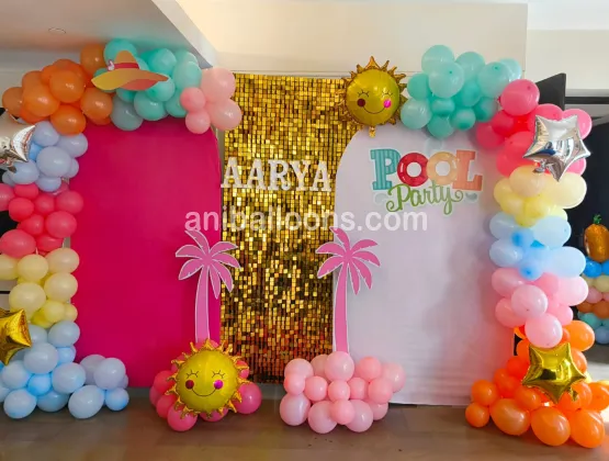 Summer Pool party theme Decoration