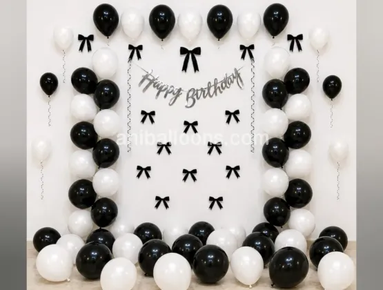 Classic Black Bow Decoration