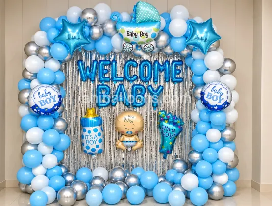 Baby Boy Welcome Decor