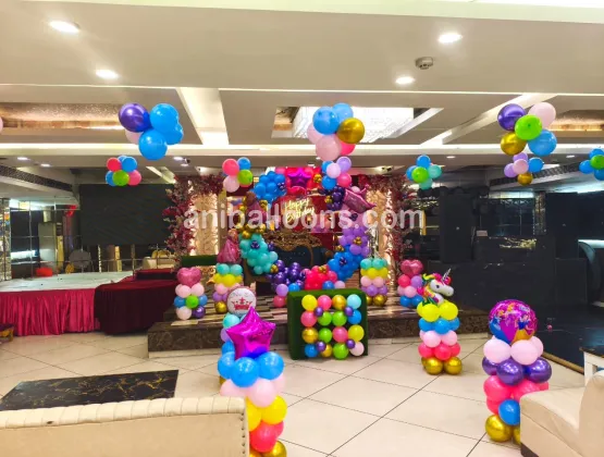 Multi Color Balloon Surprise Decor