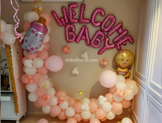 Dreamy Baby Girl Welcome Decor