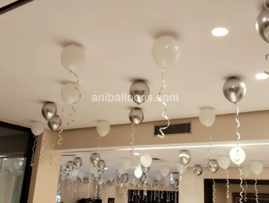 Special Silver Balloon Decoration
