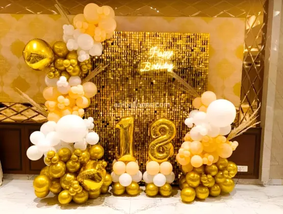 Golden Charm Sequin Decoration