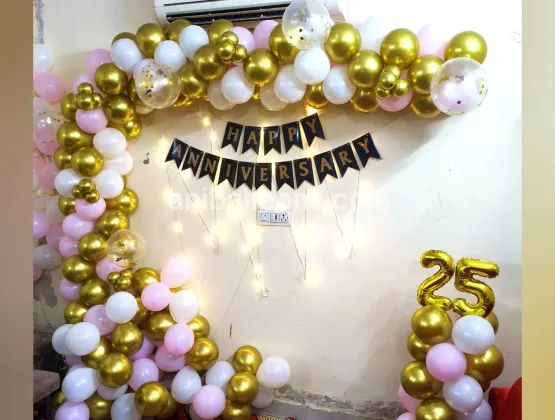 Anniversary Pink Theme Decor