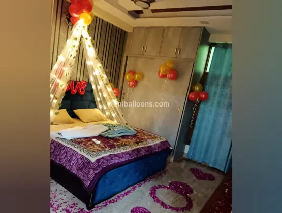 Cabana Romantic Balloon Setup