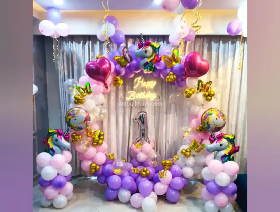 Unicorn Pastel Balloon Ring Decor
