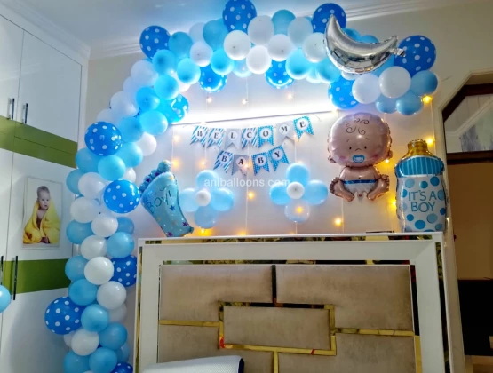 Baby Welcome Arch and light Decor