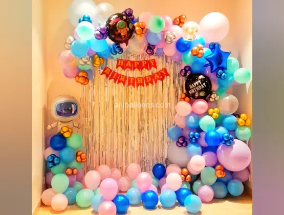 Astronaut Galaxy Balloon Decoration