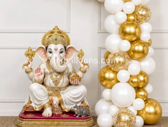 Ganpati Balloon Decor
