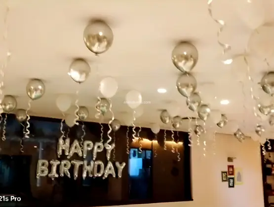 Special Silver Balloon Decoration