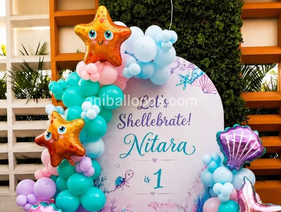 Mermaid Theme Balloon Decor