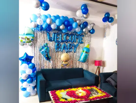Baby Boy Welcome Surprise Decor