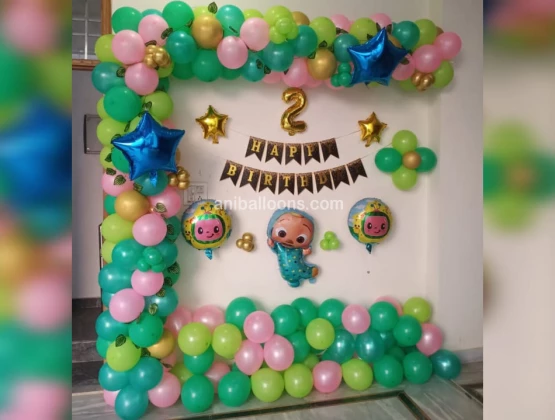 Cocomelon Theme Birthday Decoration