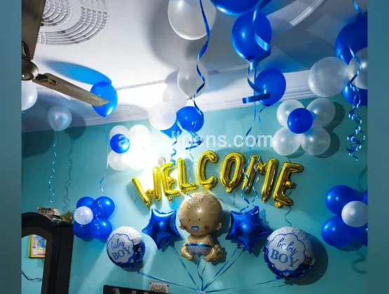 Baby Welcome Surprise Balloon Decor