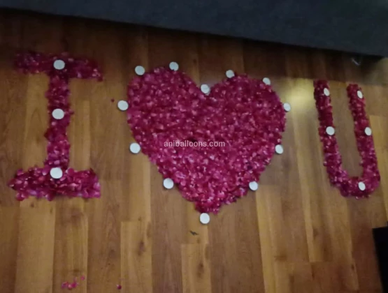 rose petals decoration