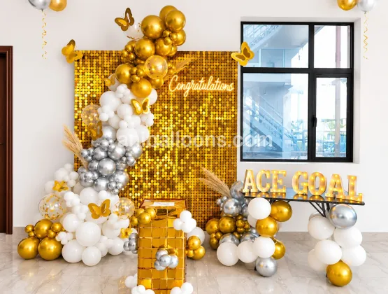 Luxury Golden Congratulation Setup