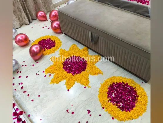 Just Married Flower Decor