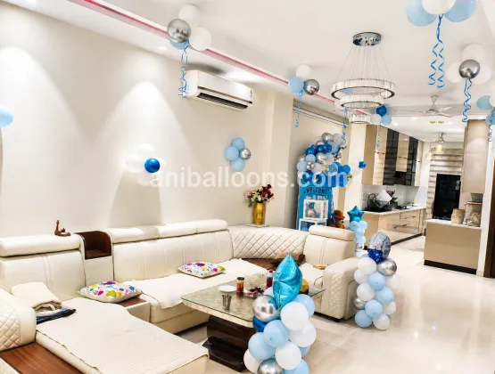 Blue Theme Flex Decor