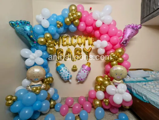 Twins Babies Welcome Decoration